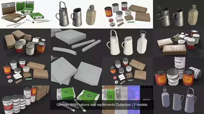 German WWII rations and equipments Collection