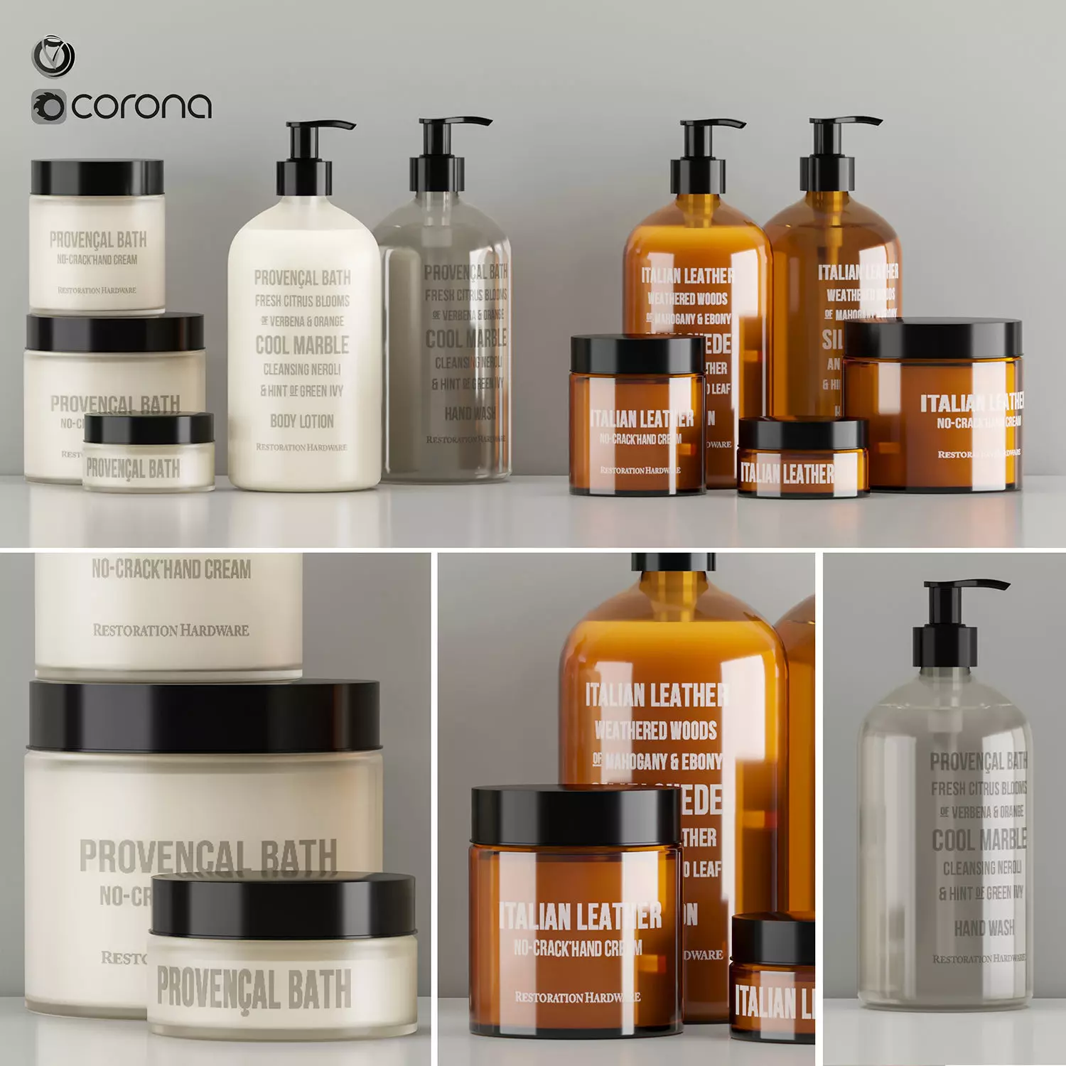 Bathroom accessories 3D model