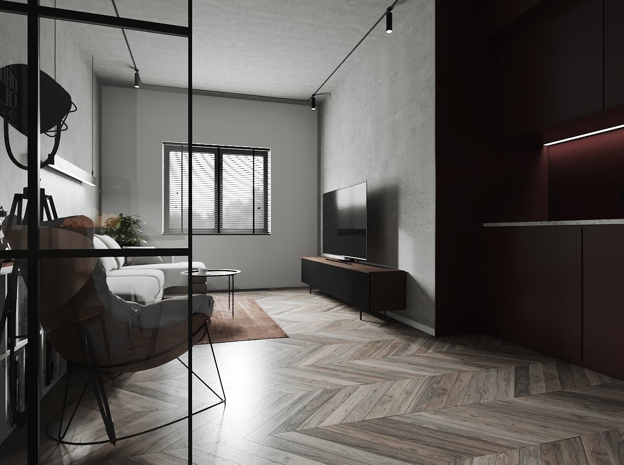 LOFT HOUSE 3D model_2