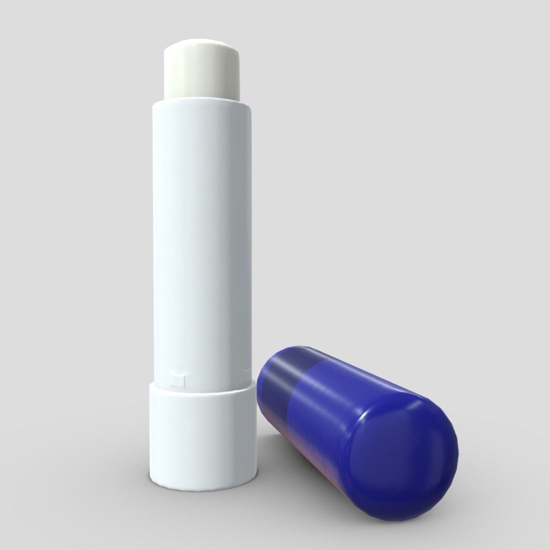Lip Balm  Low-poly 3D model_3