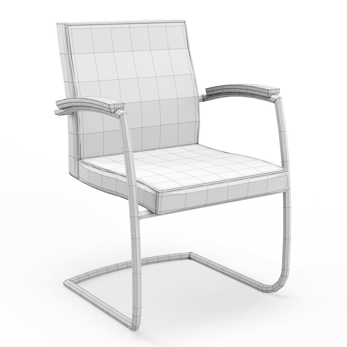 Conference Chair VECTOR VT 230 3D model_6
