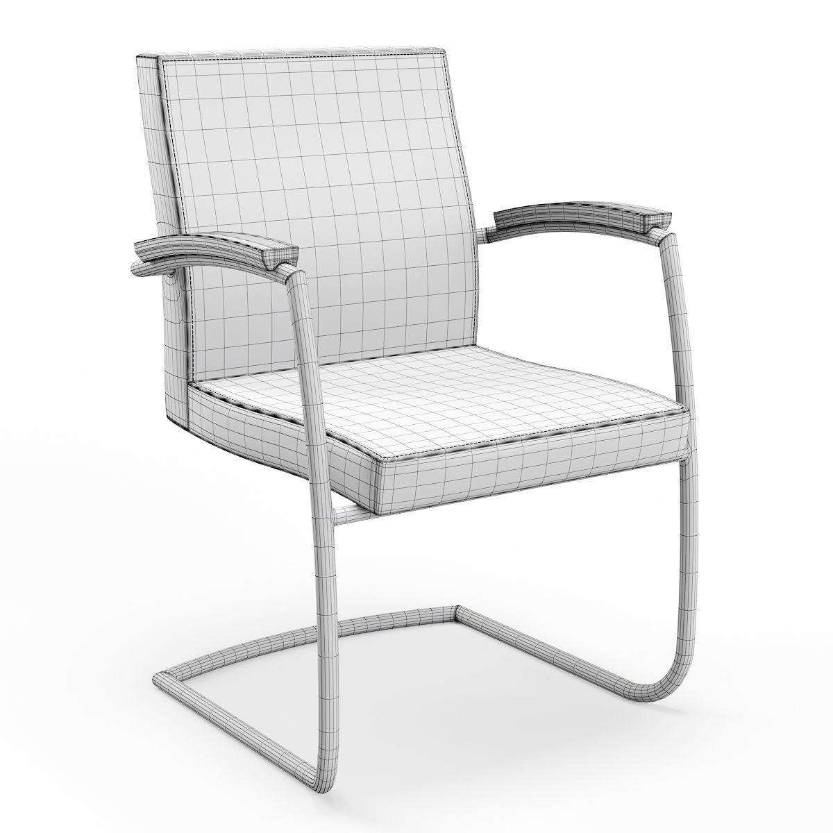 Conference Chair VECTOR VT 230 3D model_7