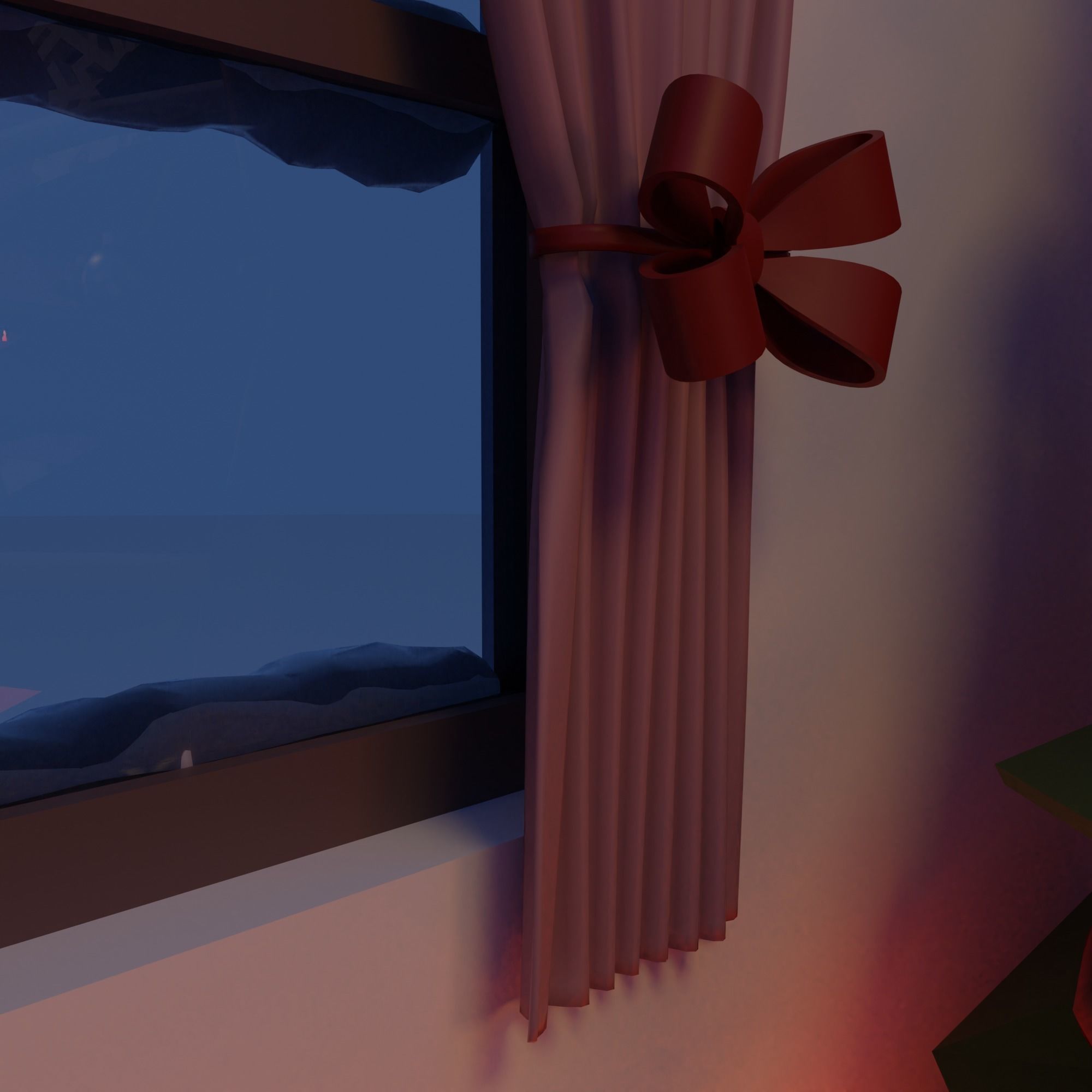 Christmas Living-room Low-poly 3D model_11