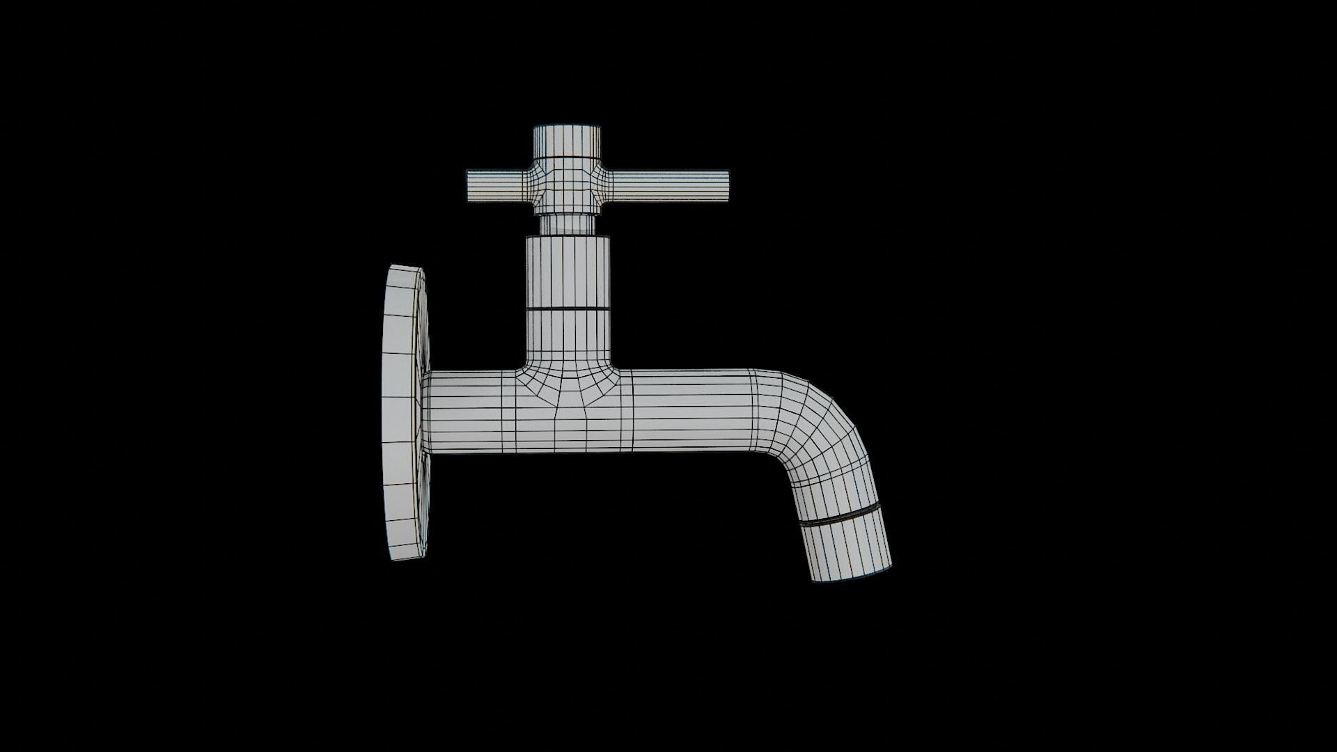 Tap Quick-Silver Low-poly 3D model_7