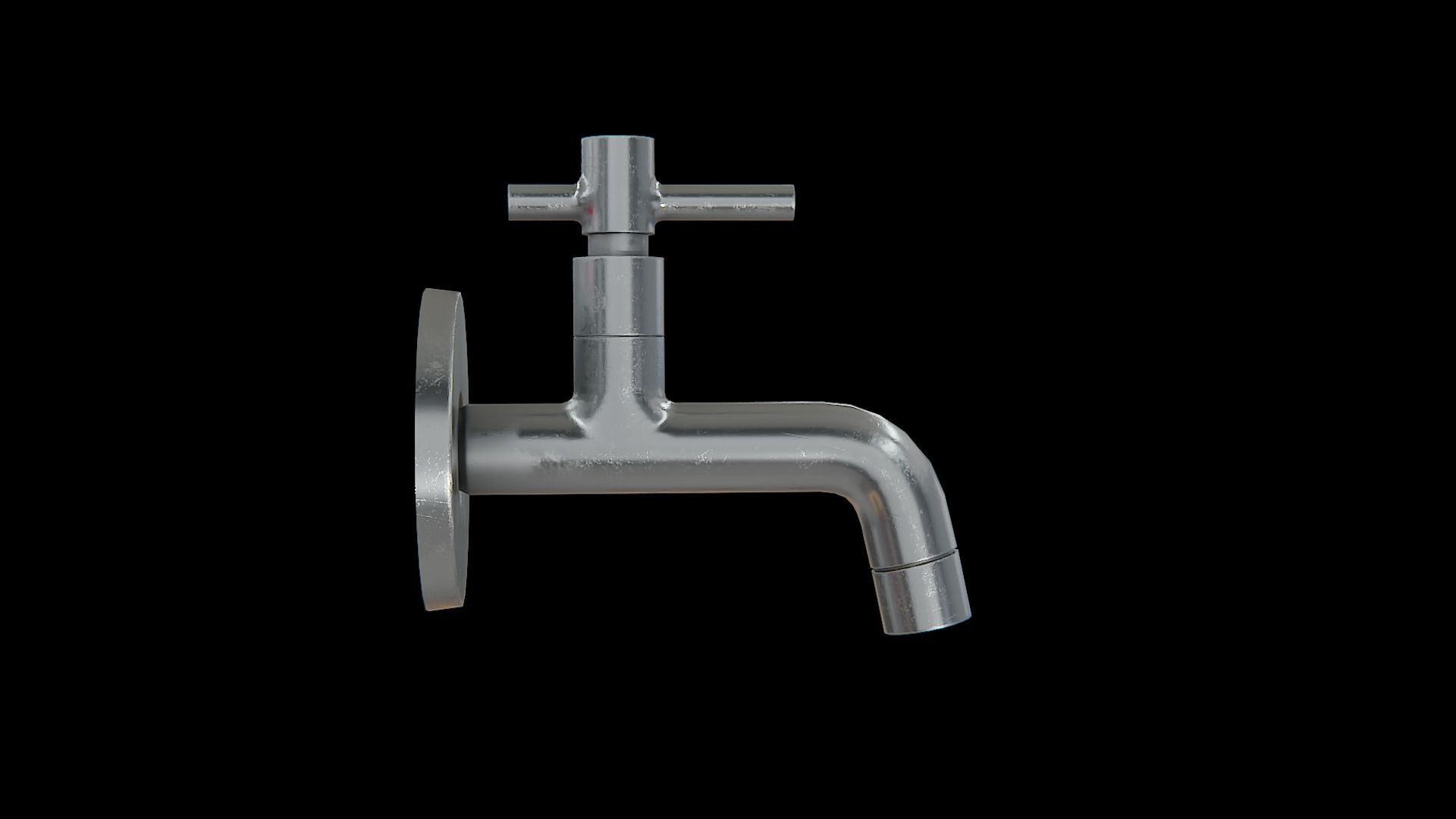 Tap Quick-Silver Low-poly 3D model_1