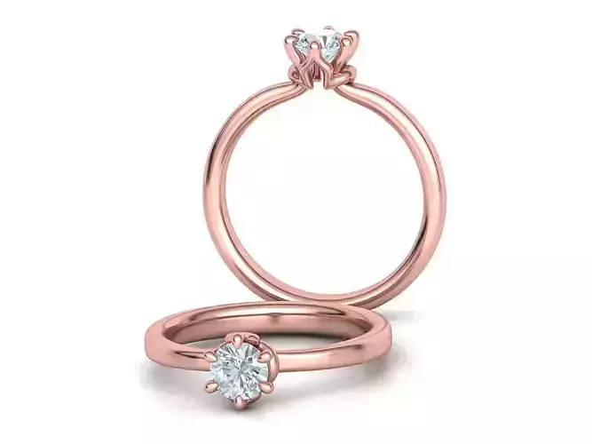  Anita Solitaire Engagement ring 5mm stone Own design 