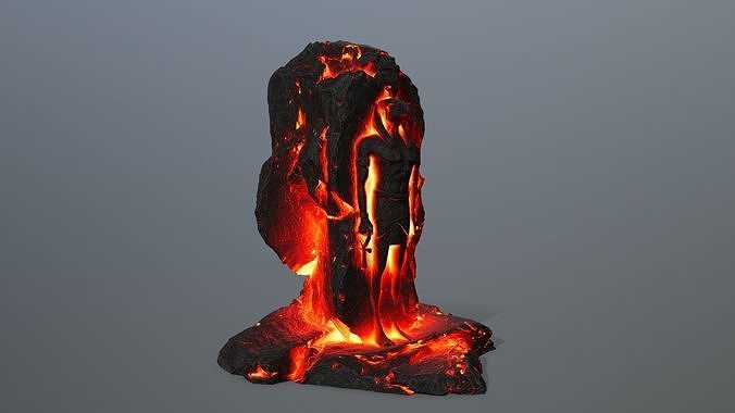 horus piece of lava Low-poly 3D model