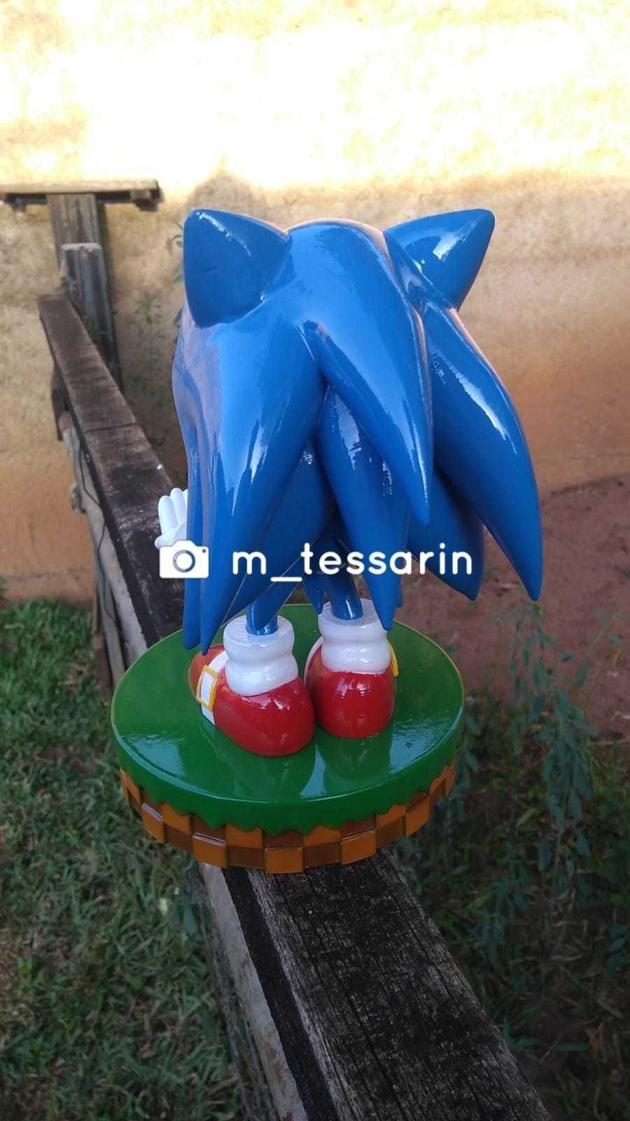 Sonic cellphone and joystick holder 3D print model_1