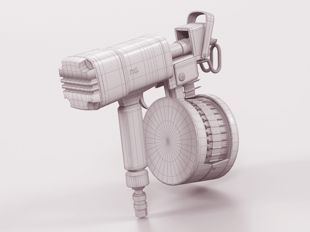 Nail Gun 3D model_10