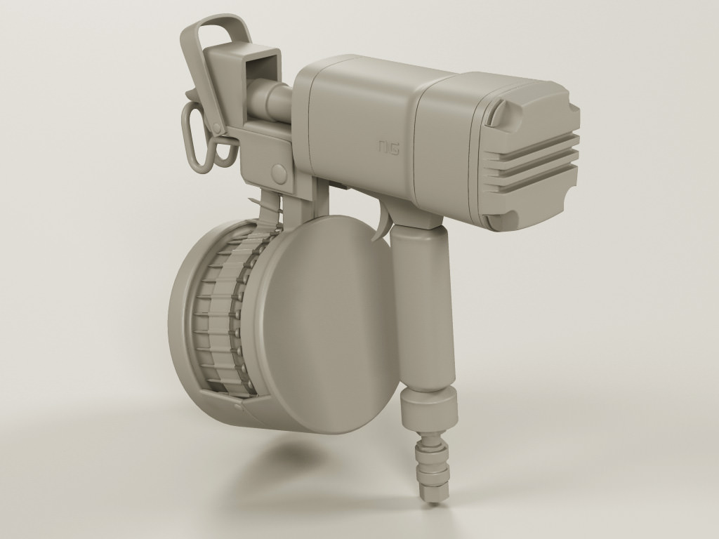 Nail Gun 3D model_7