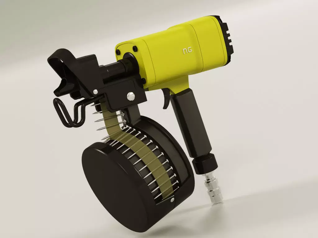 Nail Gun 3D model_0