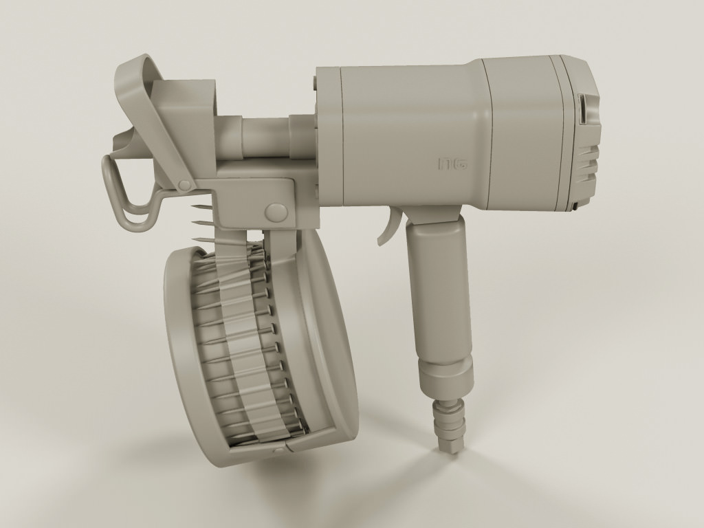 Nail Gun 3D model_6