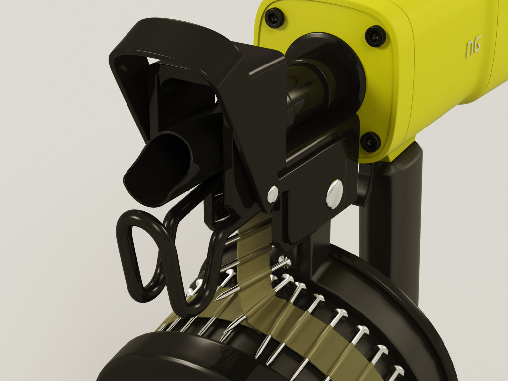 Nail Gun 3D model_3