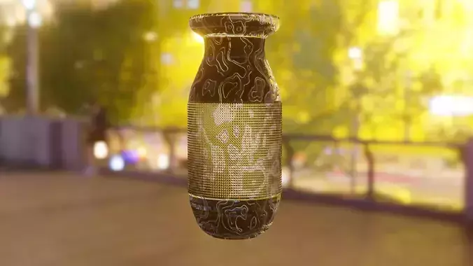Glass Flower Pot  Free 3D model