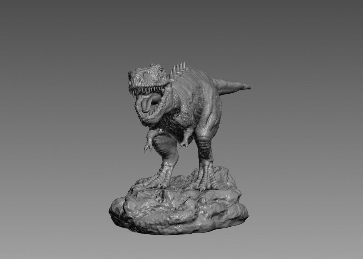 Trex Tyrannosaurus Rex Dinosaure 3d print model 3D print model_15