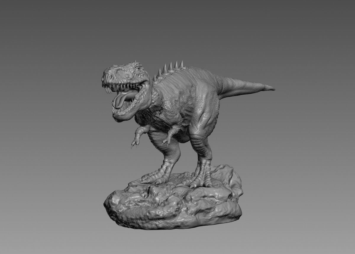 Trex Tyrannosaurus Rex Dinosaure 3d print model 3D print model_13
