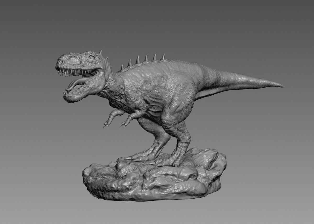 Trex Tyrannosaurus Rex Dinosaure 3d print model 3D print model_9