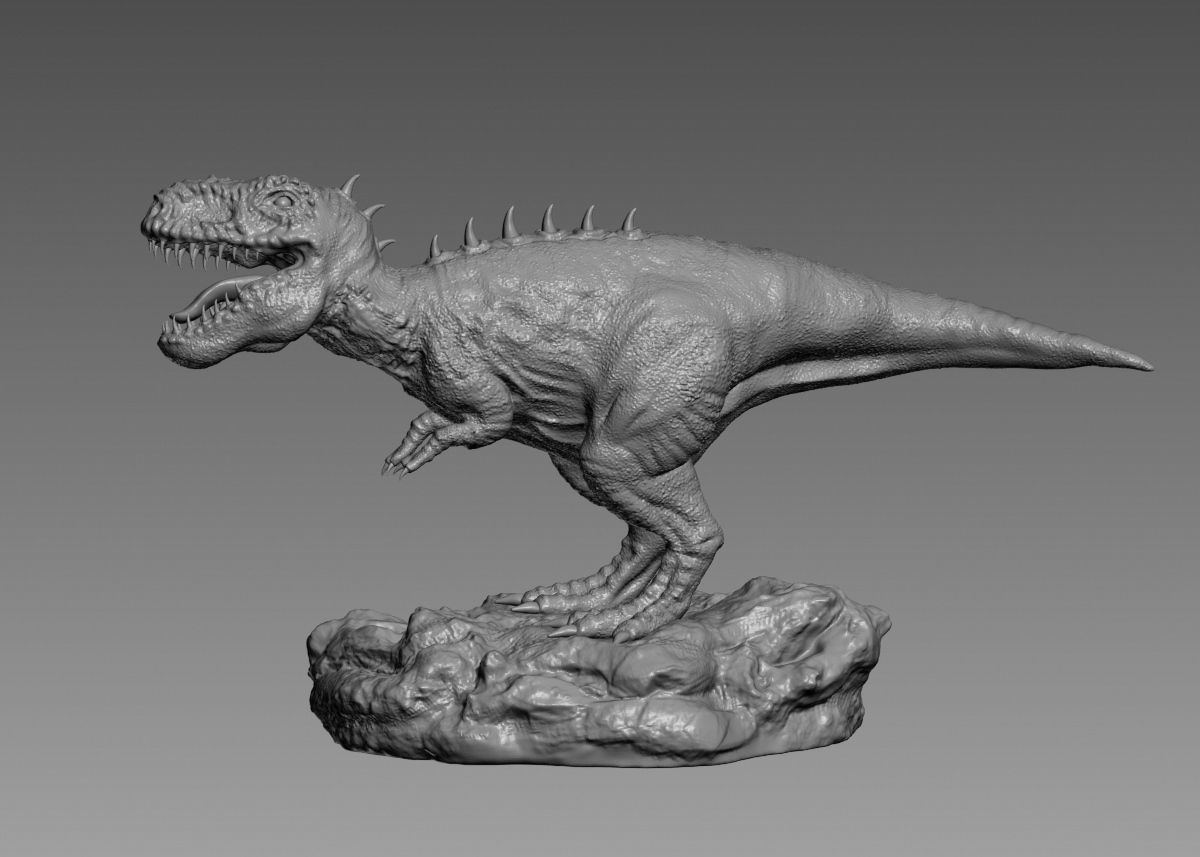 Trex Tyrannosaurus Rex Dinosaure 3d print model 3D print model_65