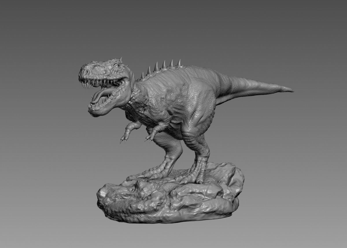 Trex Tyrannosaurus Rex Dinosaure 3d print model 3D print model_11