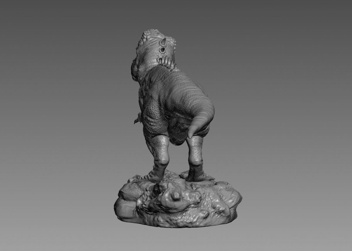Trex Tyrannosaurus Rex Dinosaure 3d print model 3D print model_50