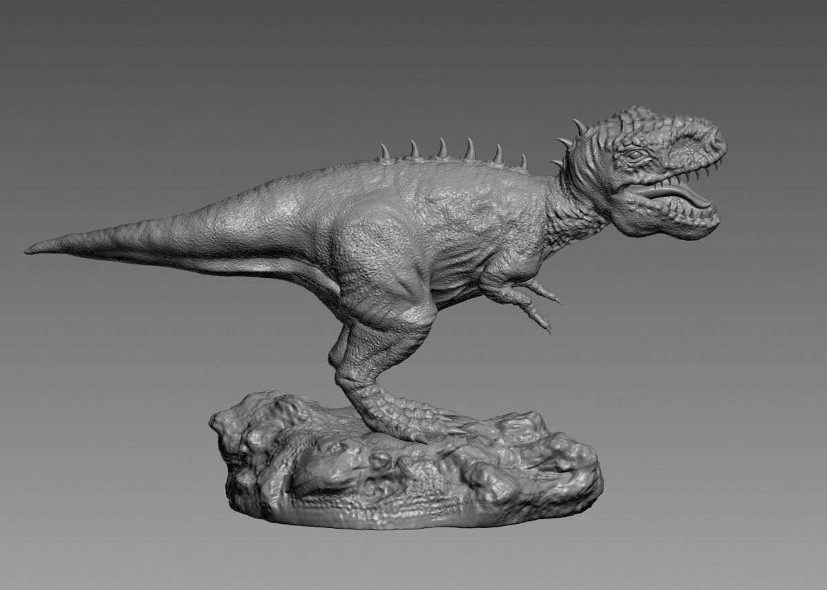 Trex Tyrannosaurus Rex Dinosaure 3d print model 3D print model_33
