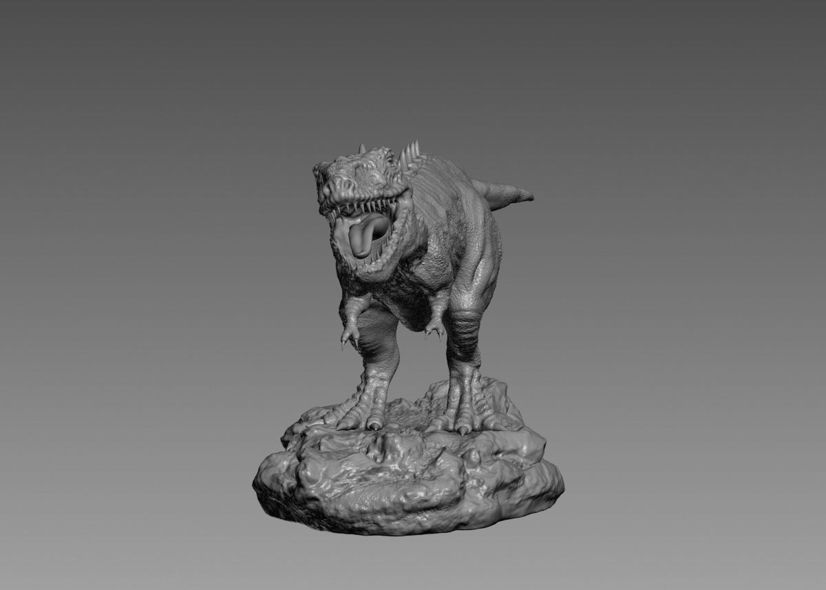 Trex Tyrannosaurus Rex Dinosaure 3d print model 3D print model_16