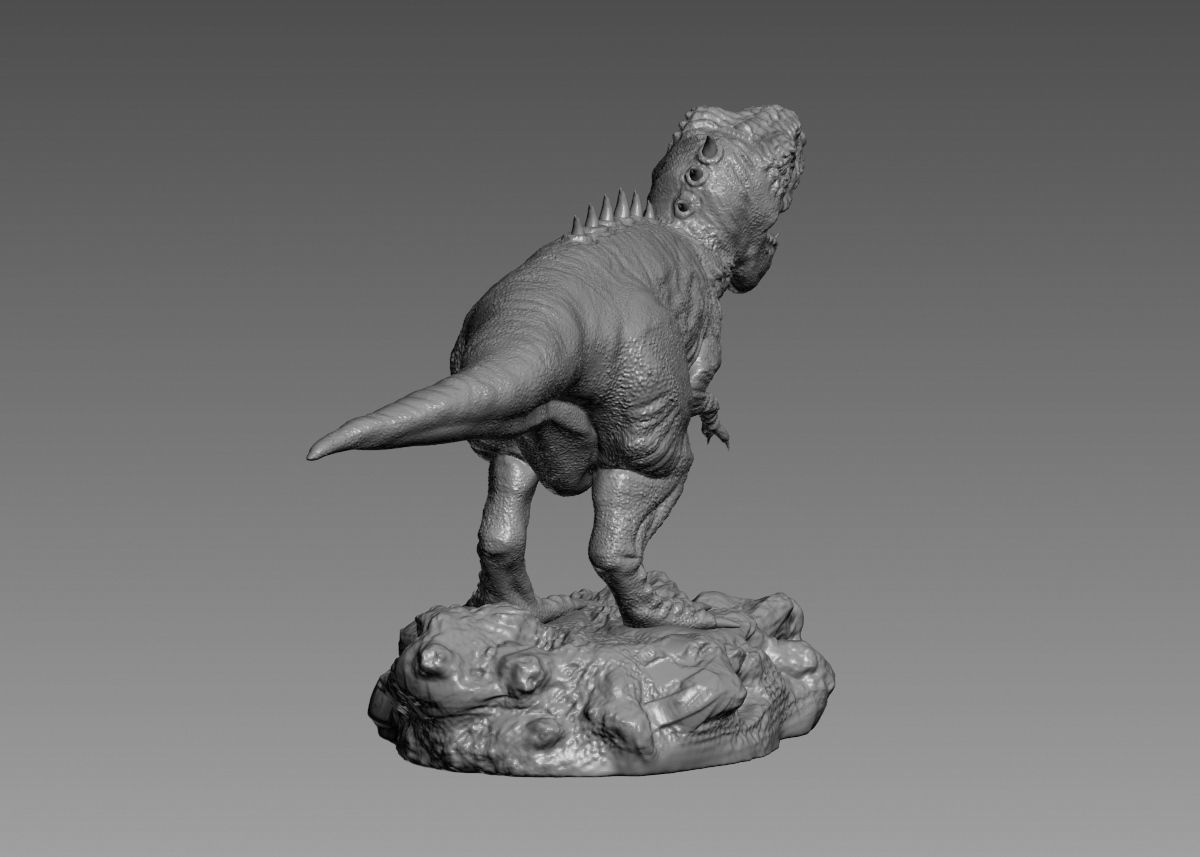 Trex Tyrannosaurus Rex Dinosaure 3d print model 3D print model_44