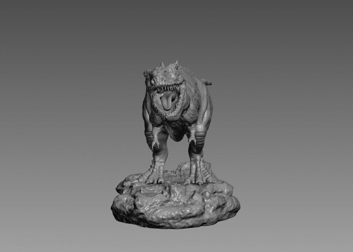 Trex Tyrannosaurus Rex Dinosaure 3d print model 3D print model_17