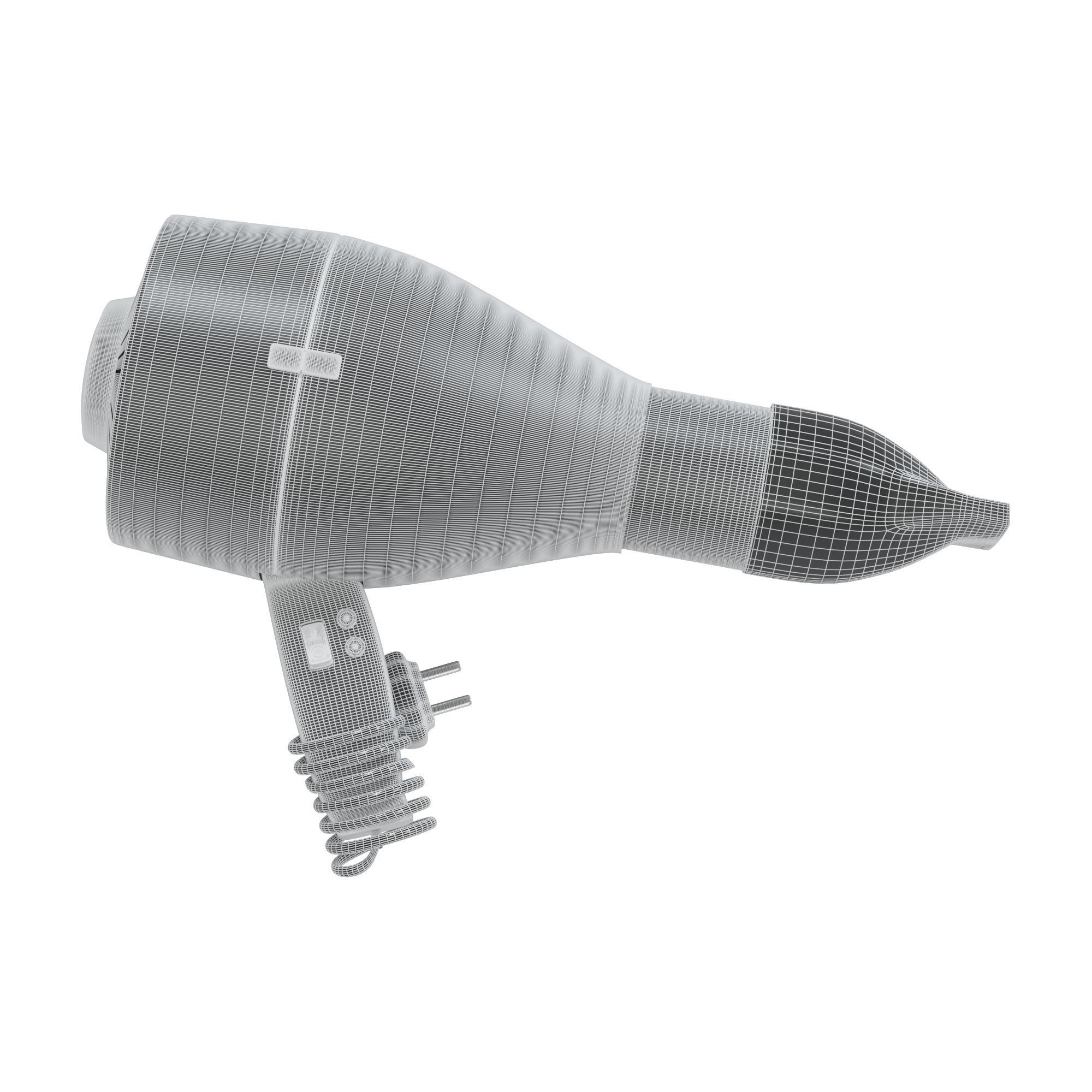 Hairdryer hair dryer Free 3D model_2