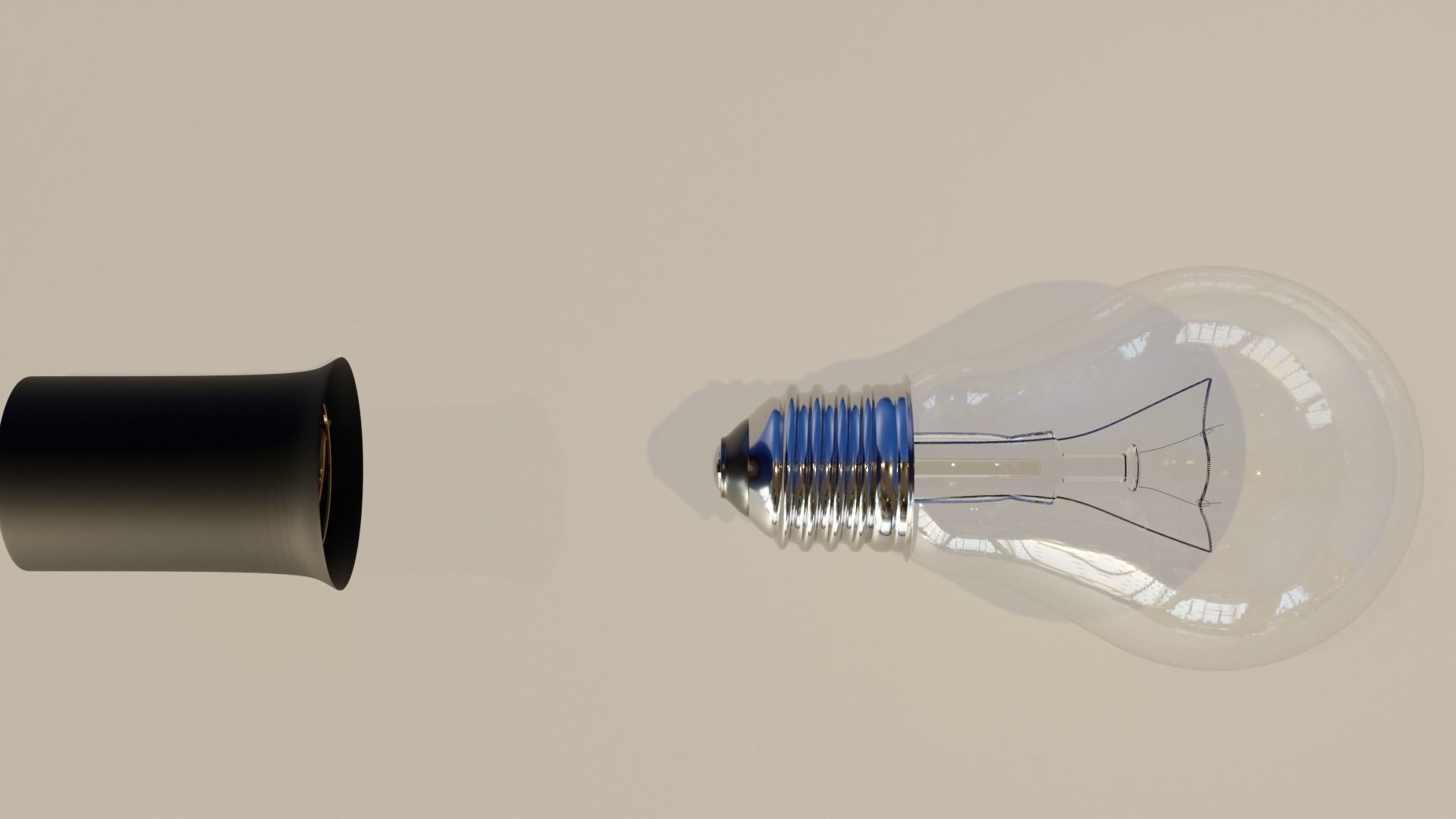 Bulb and Mounting Socket 3D model_3