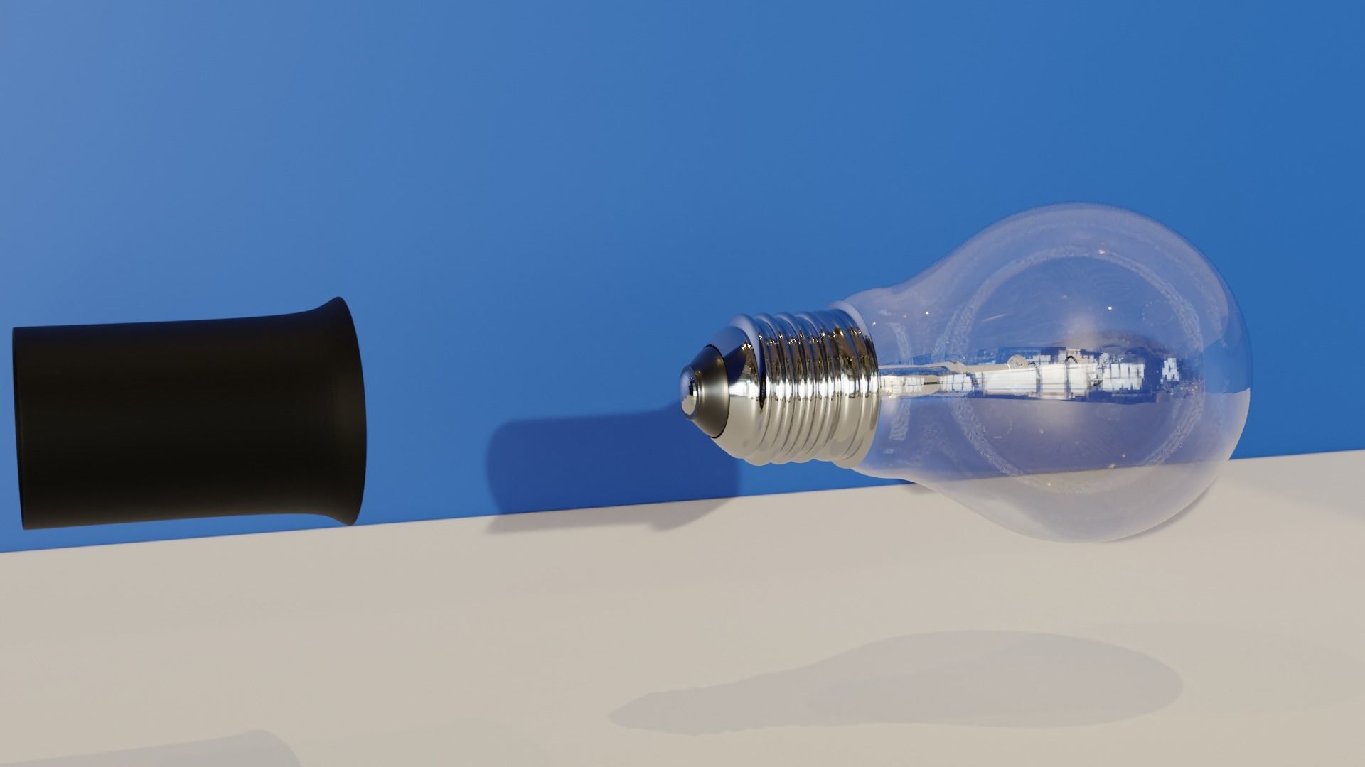 Bulb and Mounting Socket 3D model_2
