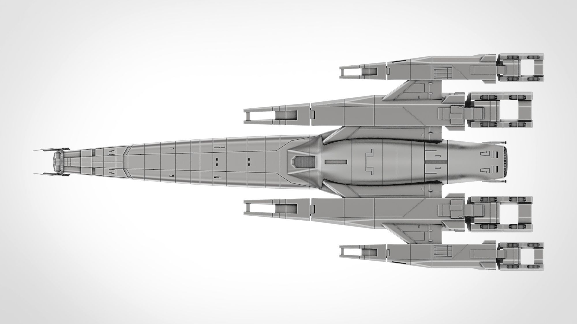 Normandy N7 - Mass Effect 3D model_6