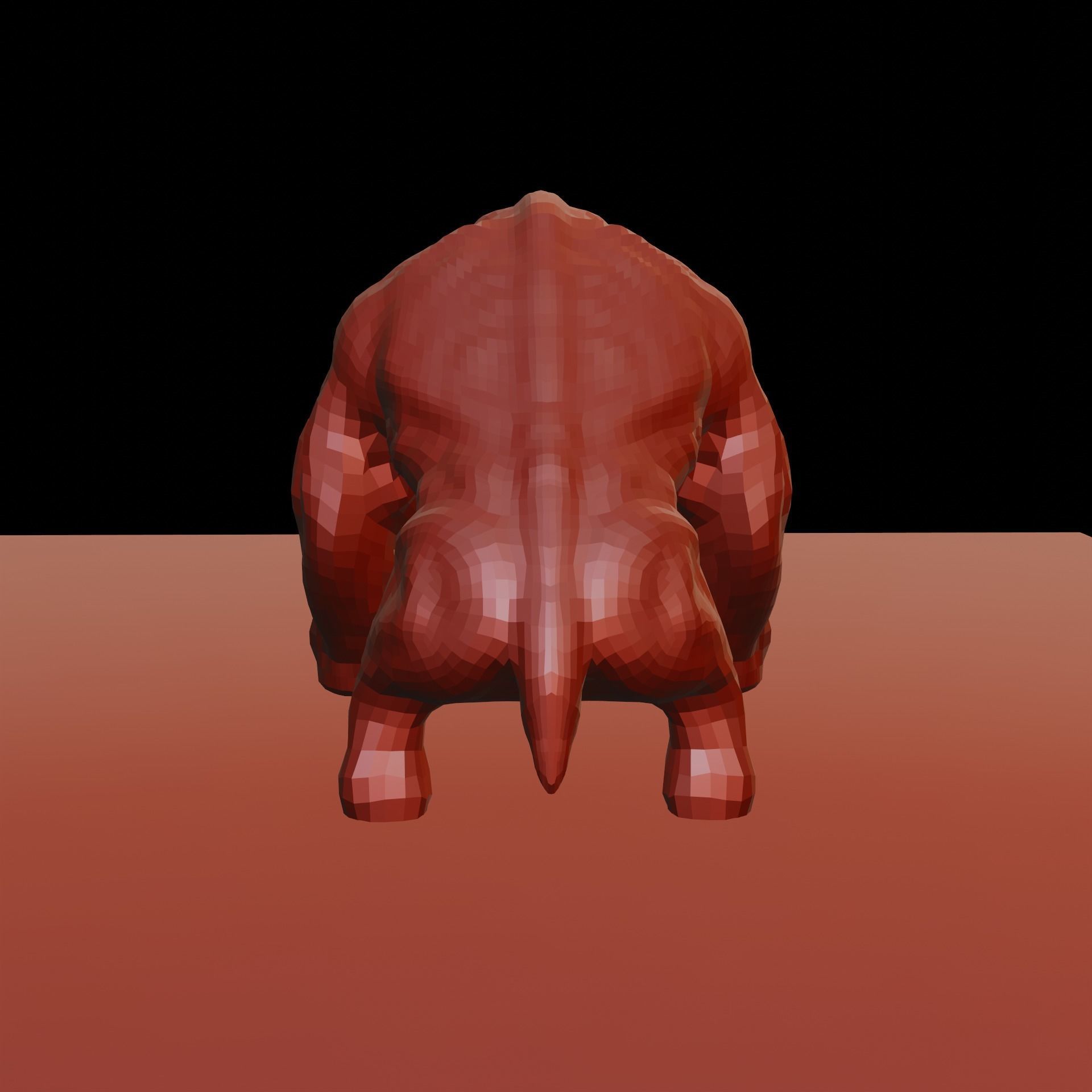 Creature base mesh - Low Mid High Poly Low-poly 3D model_15