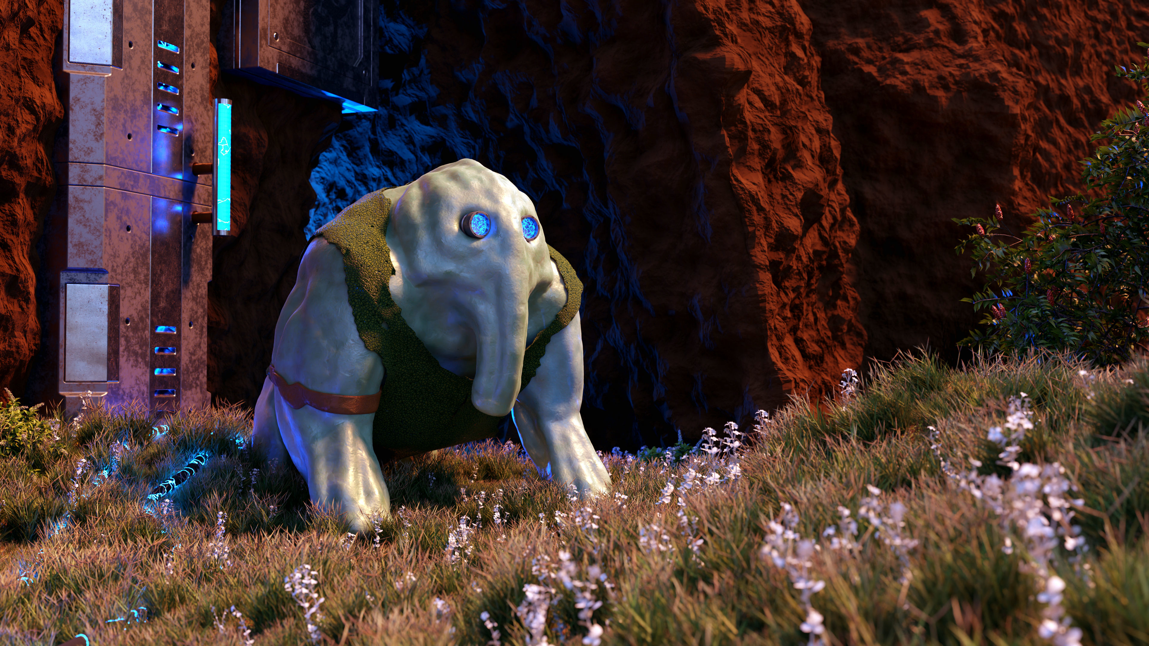 Creature base mesh - Low Mid High Poly Low-poly 3D model_25