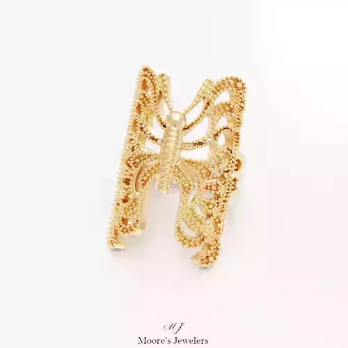 Butterfly Ring 3d Model 