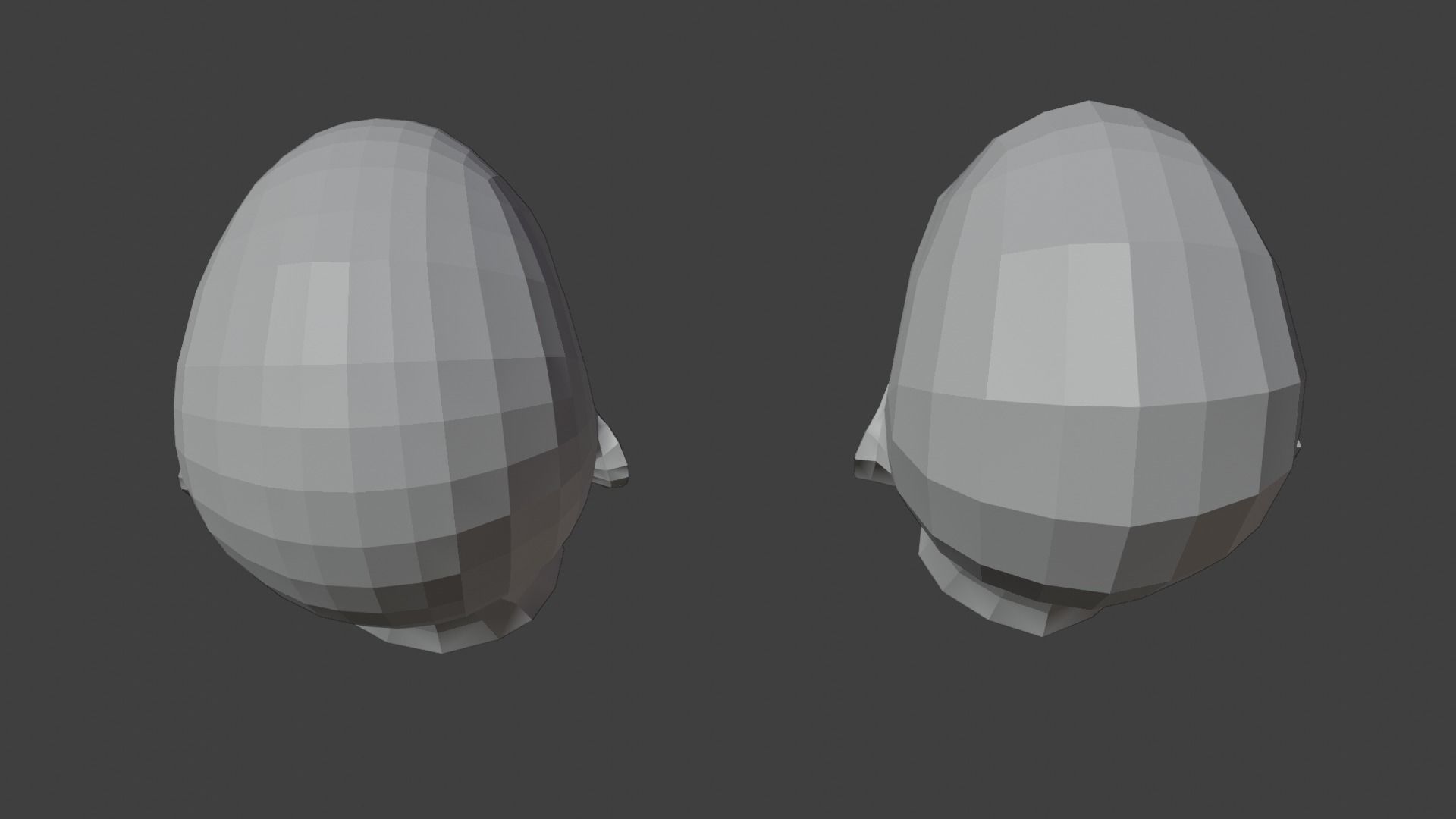 Low Poly Human Heads 3D Model Collection_13