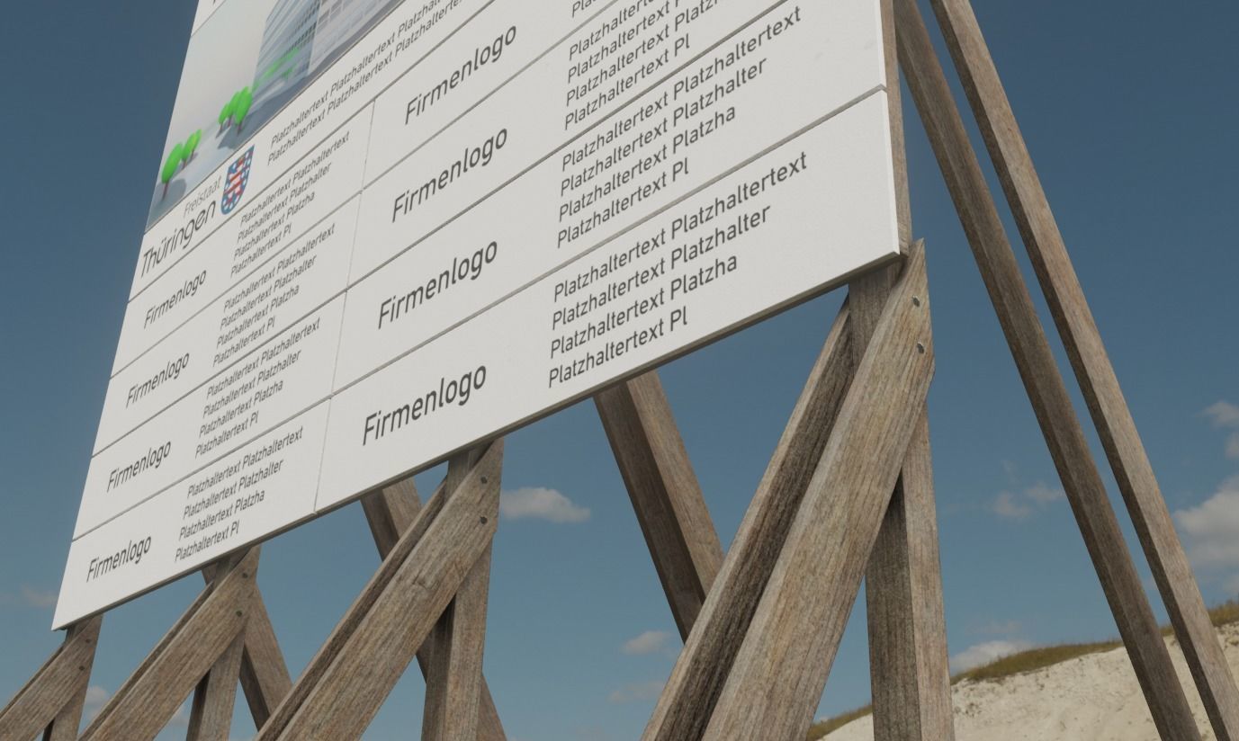 Advertising Objects - Pillar - Billboards - Flags - Skydancer 3D Model Collection_54