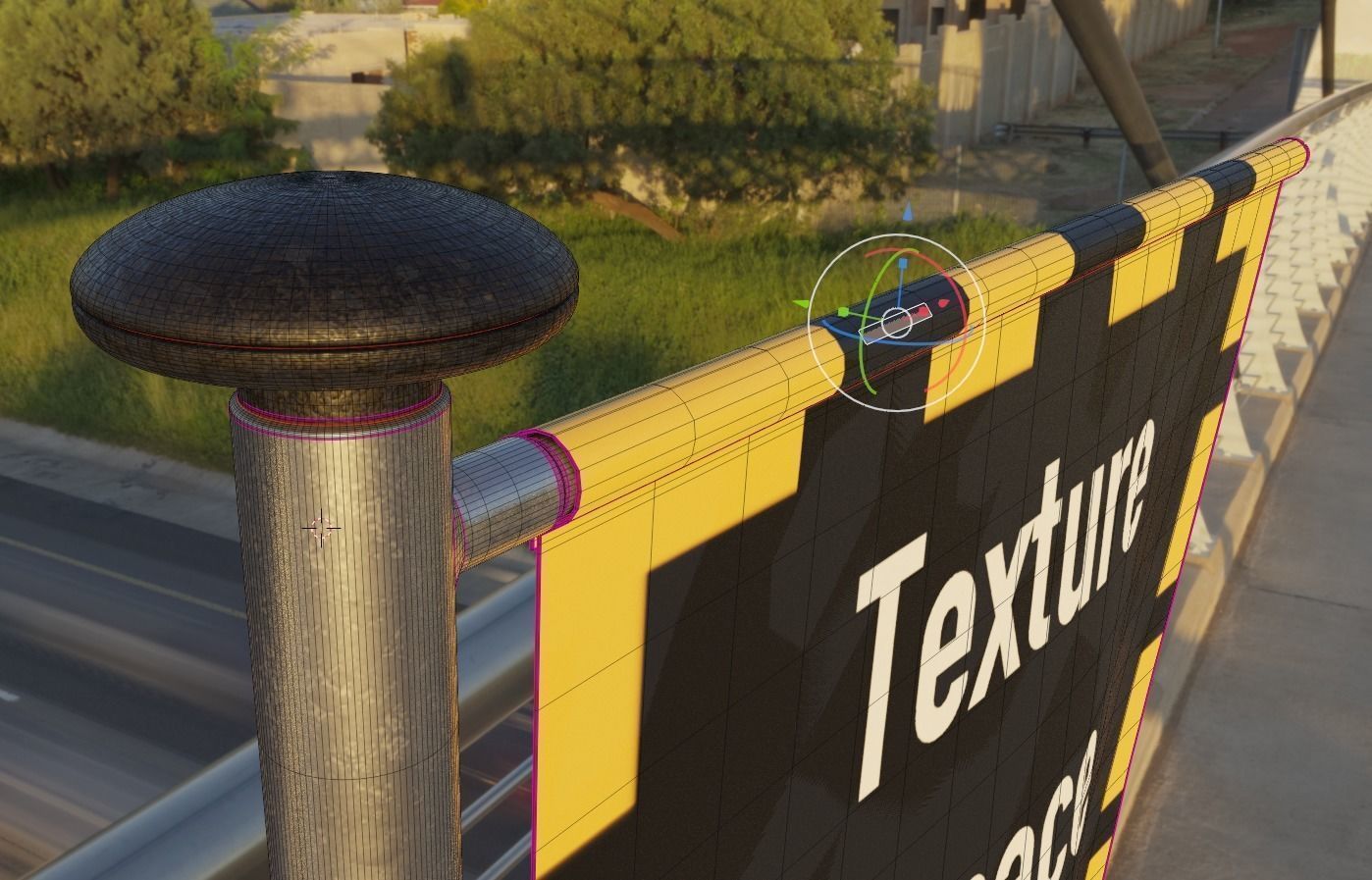 Advertising Objects - Pillar - Billboards - Flags - Skydancer 3D Model Collection_55