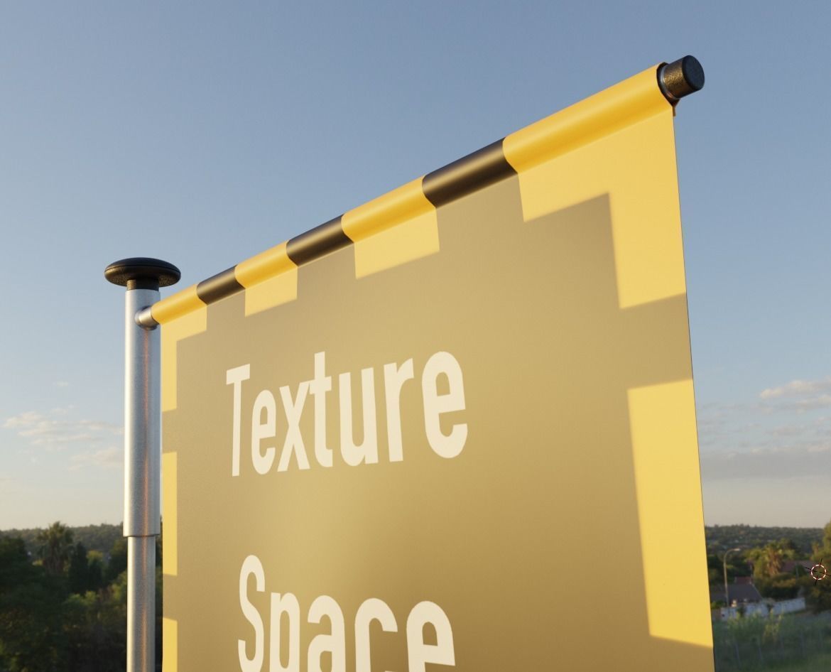 Advertising Objects - Pillar - Billboards - Flags - Skydancer 3D Model Collection_30