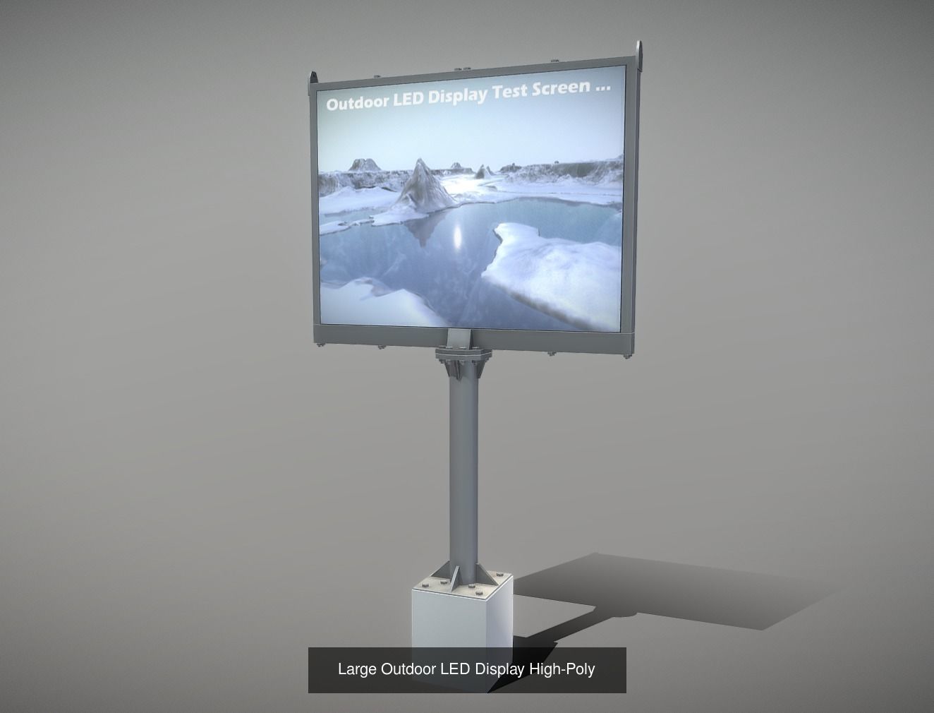 Advertising Objects - Pillar - Billboards - Flags - Skydancer 3D Model Collection_22