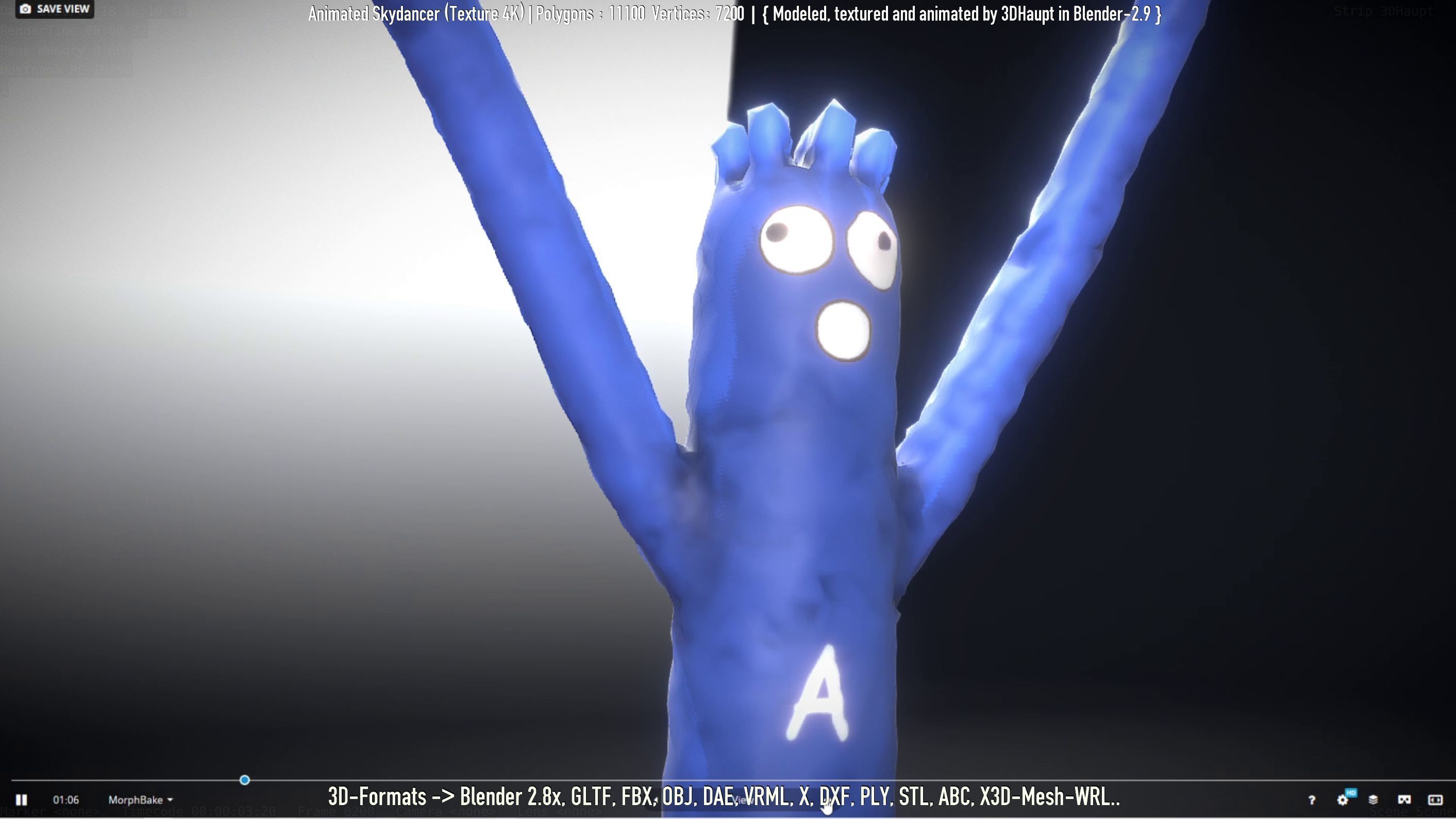 Advertising Objects - Pillar - Billboards - Flags - Skydancer 3D Model Collection_48