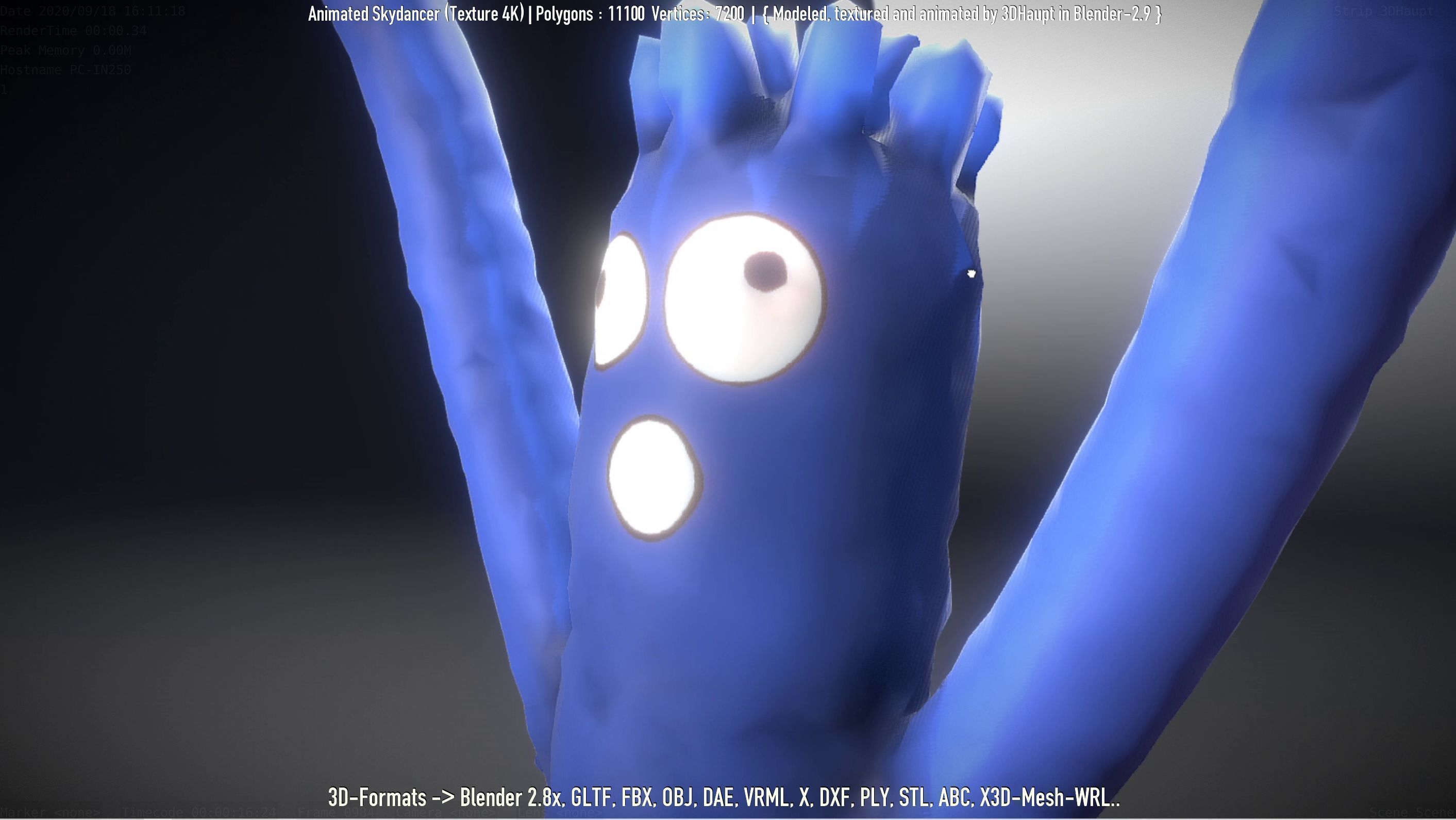 Advertising Objects - Pillar - Billboards - Flags - Skydancer 3D Model Collection_65