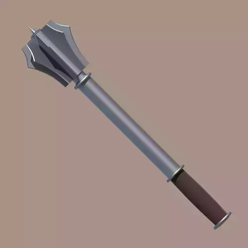  Steel Club Mace - Blunt Weapon