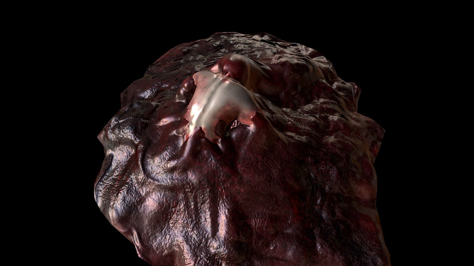Horror Prop - Cocoon stench Animated  Low-poly 3D model_2