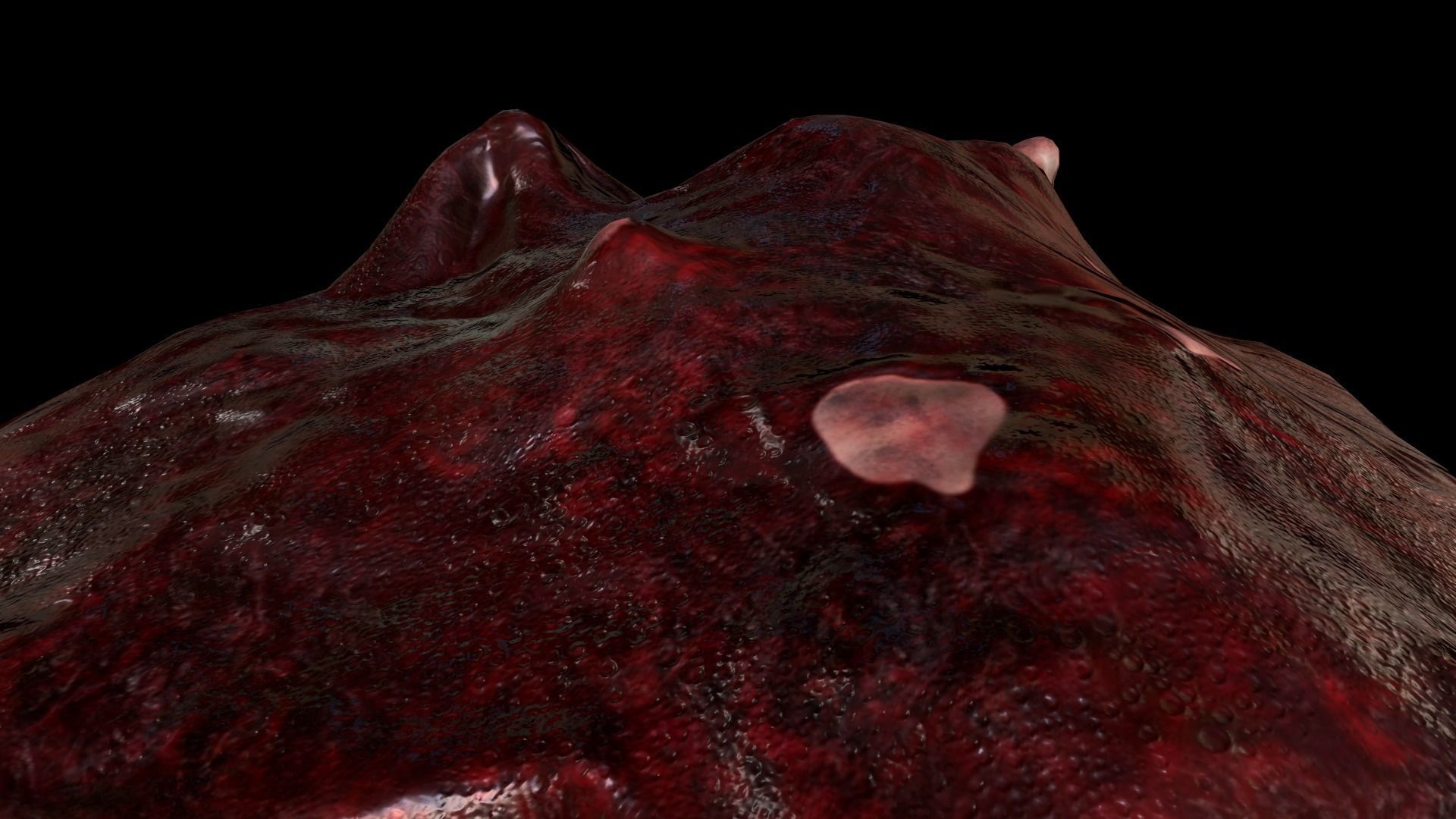 Horror Prop - Cocoon stench Animated  Low-poly 3D model_41