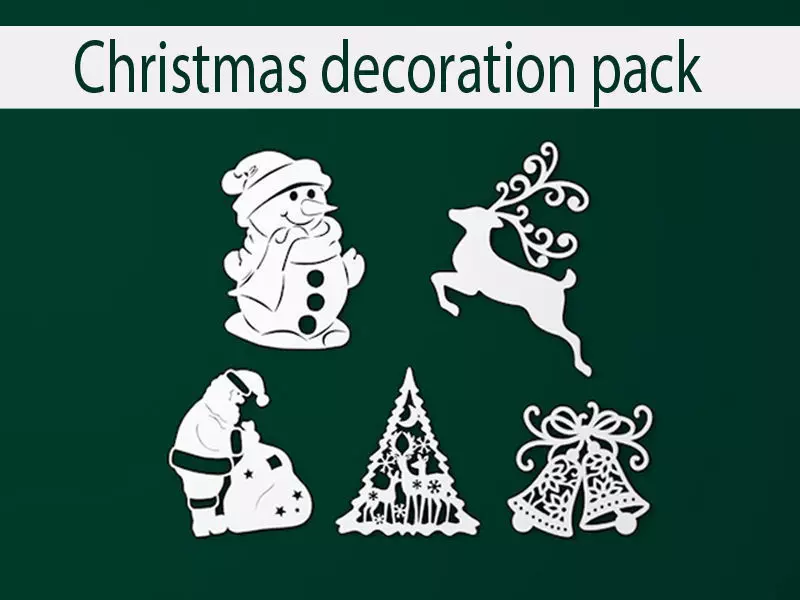 Christmas decoration pack 3D print model_0
