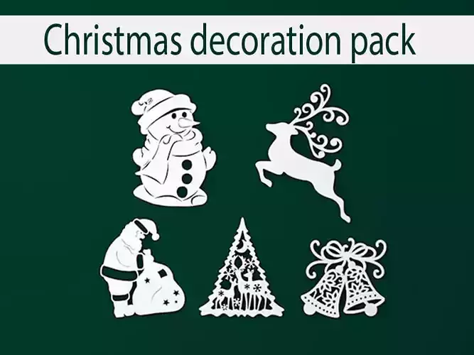 Christmas decoration pack 3D print model