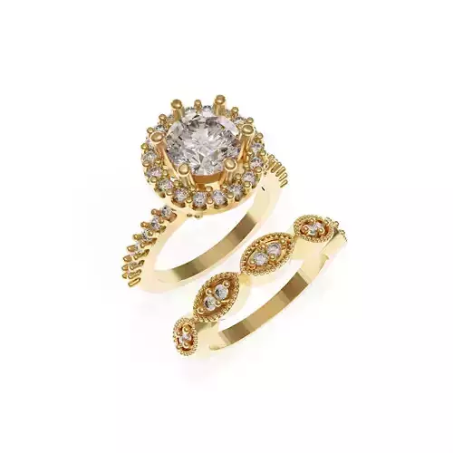 Halo Wedding Set 3d Model Stl File