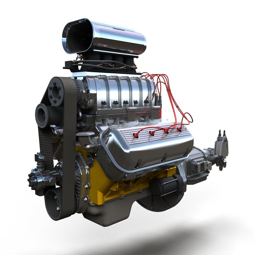 HotRod custom frame highpoly 3D model_4