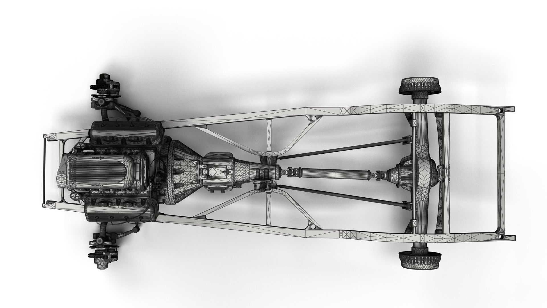 HotRod custom frame highpoly 3D model_21